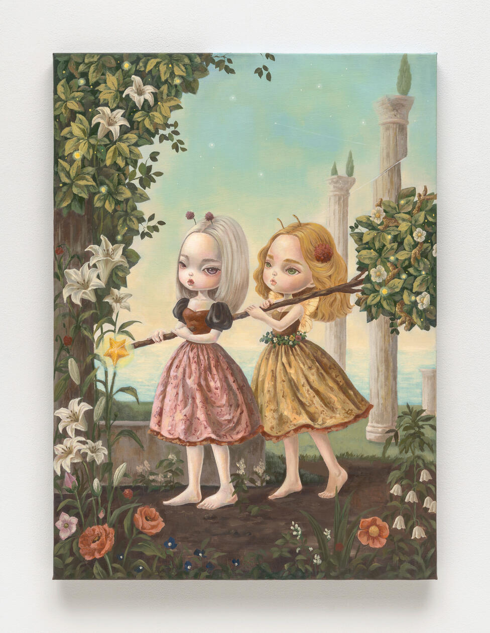 The line beetween us, 우리사이의 직선, oil on canvas, 53.0x40.9cm, 2026