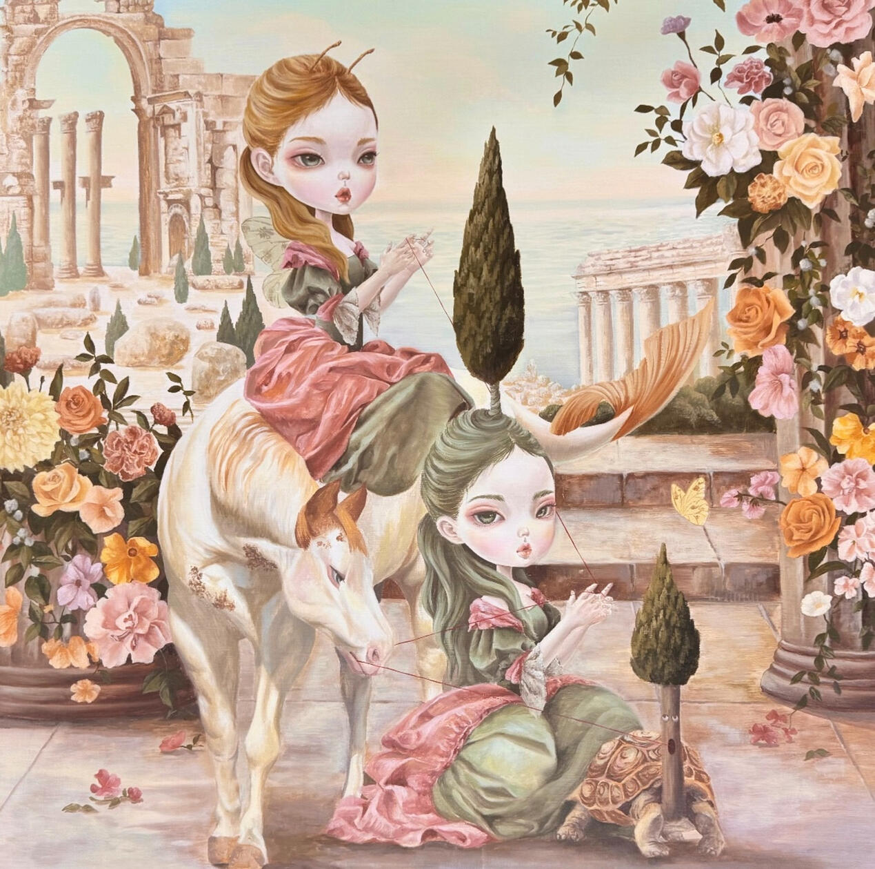 Plant Me in You, 너에게 나를 심어, 91.0x91.0cm, oil on canvas, 2025